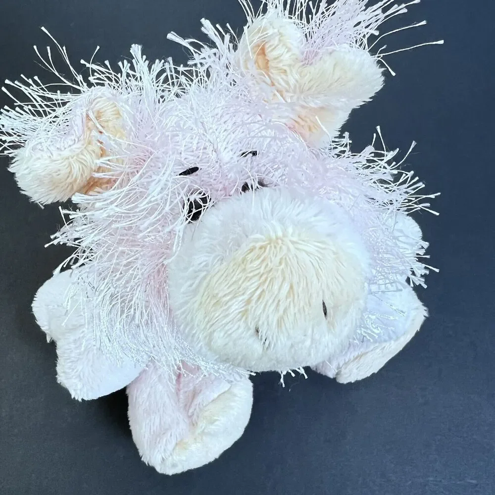 Ganz Webkinz Pig Plush Stuffed Animal Toy Weighted Limbs Pink